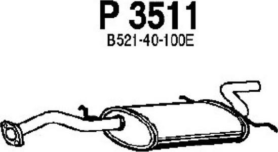 Fenno P3511 - Izplūdes gāzu trokšņa slāpētājs (pēdējais) ps1.lv