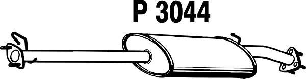 Fenno P3044 - Vidējais izpl. gāzu trokšņa slāpētājs ps1.lv