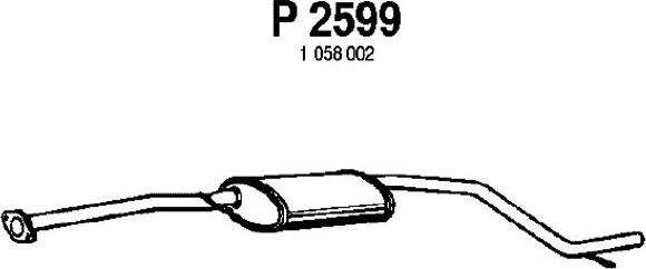 Fenno P2599 - Vidējais izpl. gāzu trokšņa slāpētājs ps1.lv