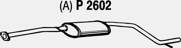 Fenno P2602 - Vidējais izpl. gāzu trokšņa slāpētājs ps1.lv