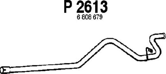 Fenno P2613 - Izplūdes caurule ps1.lv