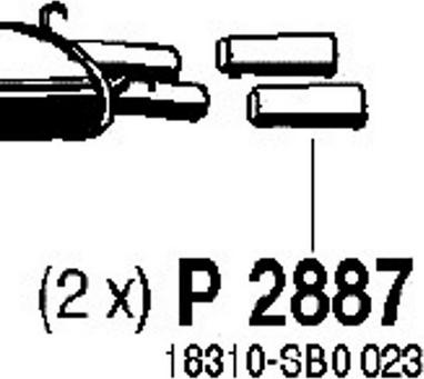 Fenno P2887 - Izplūdes caurule ps1.lv