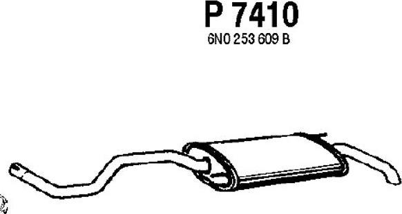 Fenno P7410 - Izplūdes gāzu trokšņa slāpētājs (pēdējais) ps1.lv