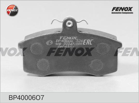 Fenox BP40006O7 - Bremžu uzliku kompl., Disku bremzes ps1.lv