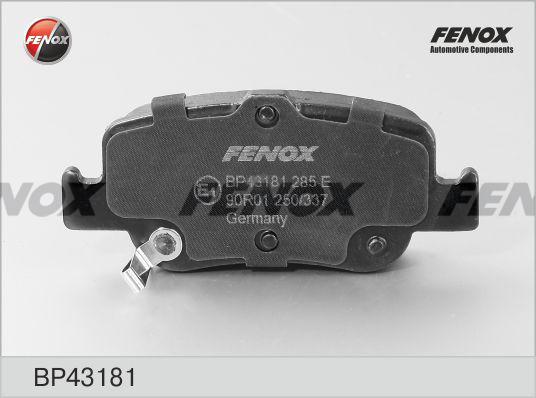 Fenox BP43181 - Bremžu uzliku kompl., Disku bremzes ps1.lv