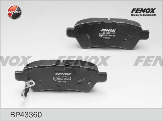 Fenox BP43360 - Bremžu uzliku kompl., Disku bremzes ps1.lv