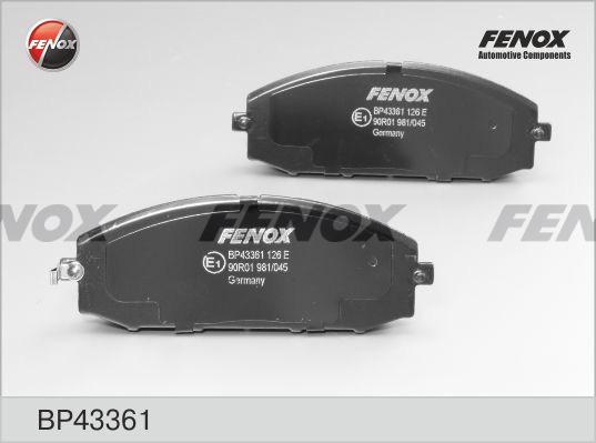 Fenox BP43361 - Bremžu uzliku kompl., Disku bremzes ps1.lv