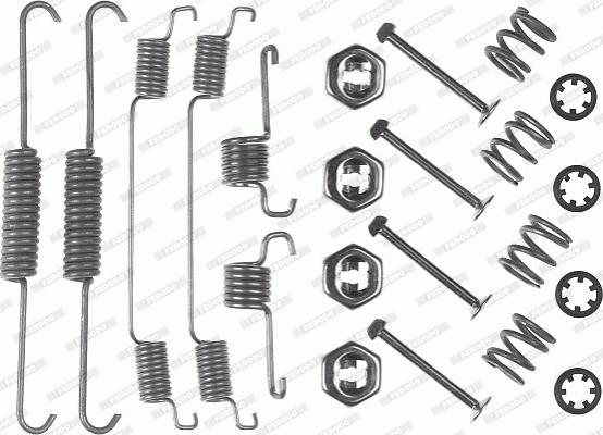 Ferodo FBA121 - Piederumu komplekts, Bremžu loki ps1.lv