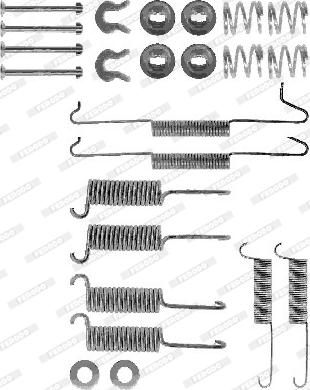 Ferodo FBA17 - Piederumu komplekts, Bremžu loki ps1.lv