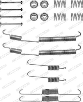 Ferodo FBA206 - Piederumu komplekts, Bremžu loki ps1.lv
