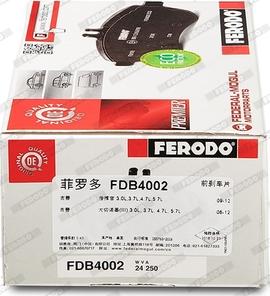 Ferodo FDB4002 - Bremžu uzliku kompl., Disku bremzes ps1.lv