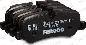Ferodo FDB4105 - Bremžu uzliku kompl., Disku bremzes ps1.lv