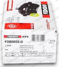 Ferodo FDB5032-D - Bremžu uzliku kompl., Disku bremzes ps1.lv