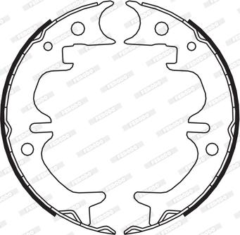Ferodo FSB4008 - Bremžu loku kompl., Stāvbremze ps1.lv