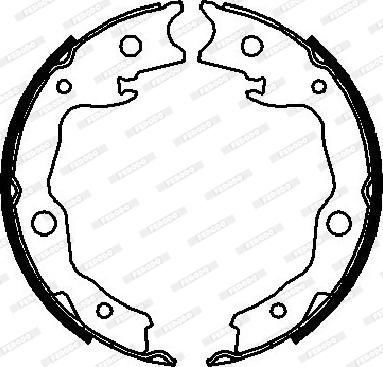 Ferodo FSB4029 - Bremžu loku kompl., Stāvbremze ps1.lv