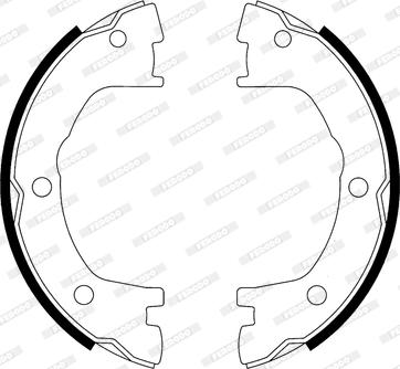 Ferodo FSB593 - Bremžu loku kompl., Stāvbremze ps1.lv