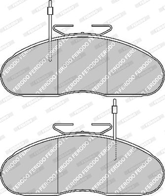 Ferodo FVR792 - Bremžu uzliku kompl., Disku bremzes ps1.lv