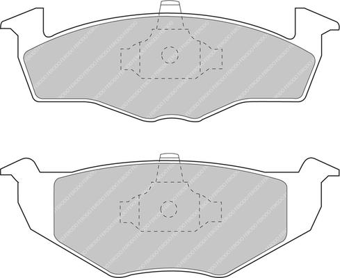 Ferodo Racing FCP1054H - Bremžu uzliku kompl., Disku bremzes ps1.lv