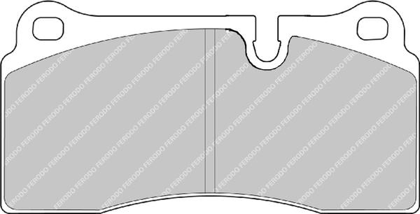 Ferodo Racing FCP1281H - Bremžu uzliku kompl., Disku bremzes ps1.lv