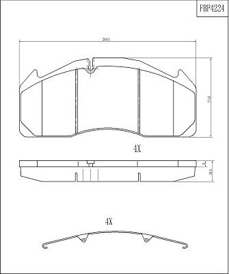 Automotor France PBP8439 - Bremžu uzliku kompl., Disku bremzes ps1.lv