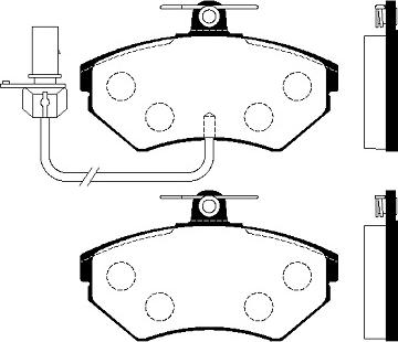 Unipart GBP1430AF - Bremžu uzliku kompl., Disku bremzes ps1.lv