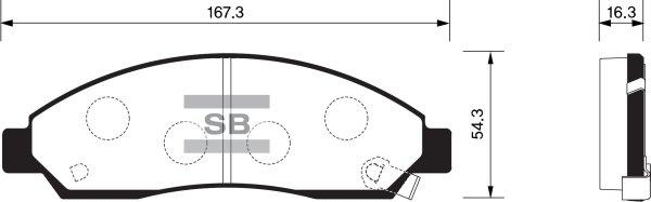 FI.BA FBP1408 - Bremžu uzliku kompl., Disku bremzes ps1.lv