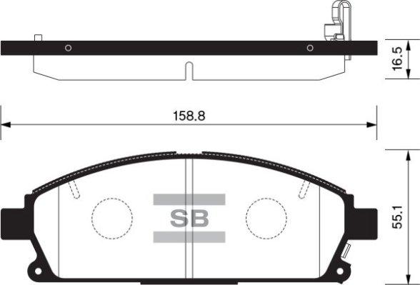 Akebono ACT691 - Bremžu uzliku kompl., Disku bremzes ps1.lv