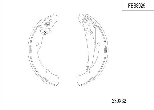 FI.BA FBS8029 - Bremžu loku komplekts ps1.lv
