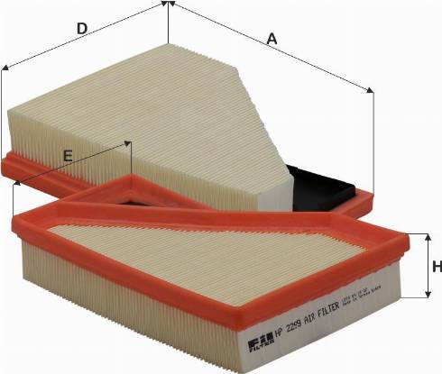 FIL Filter HP 2299 - Gaisa filtrs ps1.lv