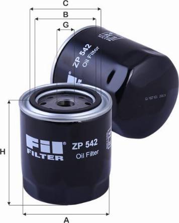 FIL Filter ZP 542 - Eļļas filtrs ps1.lv