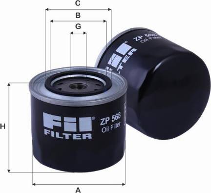 FIL Filter ZP 568 A - Eļļas filtrs ps1.lv