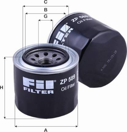 FIL Filter ZP 589 - Eļļas filtrs ps1.lv