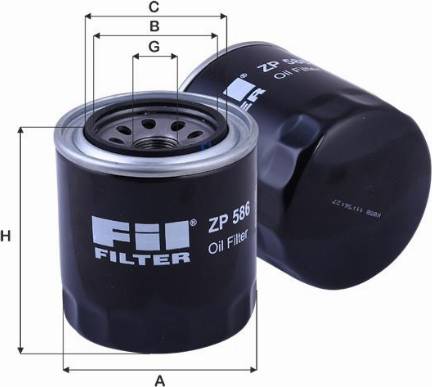 FIL Filter ZP 586 - Eļļas filtrs ps1.lv