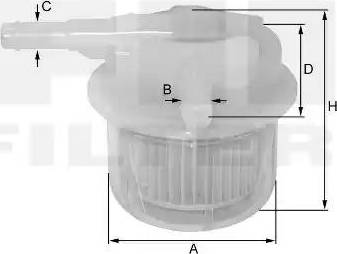 FIL Filter ZP 8065 FP - Degvielas filtrs ps1.lv