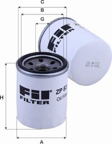 FIL Filter ZP 83 - Eļļas filtrs ps1.lv