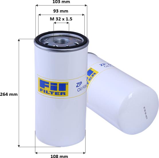 FIL Filter ZP 3484 - Eļļas filtrs ps1.lv