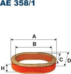 Filtron AE358/1 - Gaisa filtrs ps1.lv