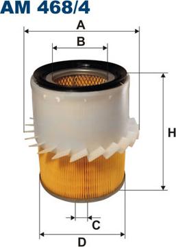 Filtron AM468/4 - Gaisa filtrs ps1.lv