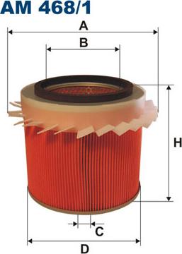 Filtron AM468/1 - Gaisa filtrs ps1.lv