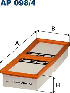 Filtron AP 098/4 - Gaisa filtrs ps1.lv