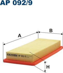 Filtron AP092/9 - Gaisa filtrs ps1.lv