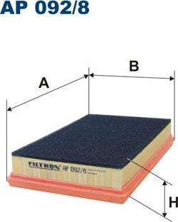 Filtron AP092/8 - Gaisa filtrs ps1.lv