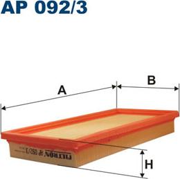 Filtron AP092/3 - Gaisa filtrs ps1.lv