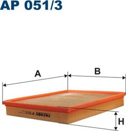 Filtron AP051/3 - Gaisa filtrs ps1.lv