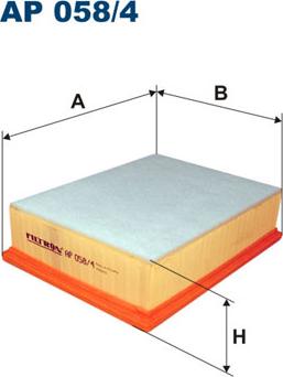 Filtron AP058/4 - Gaisa filtrs ps1.lv