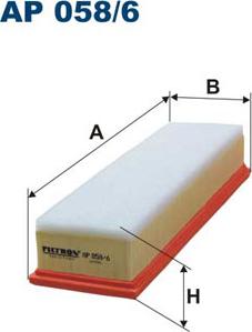 Filtron AP058/6 - Gaisa filtrs ps1.lv