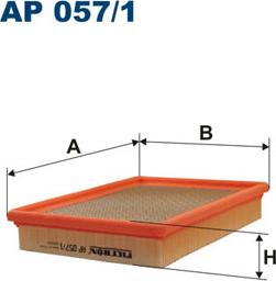 Filtron AP057/1 - Gaisa filtrs ps1.lv