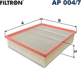 Filtron AP 004/7 - Gaisa filtrs ps1.lv