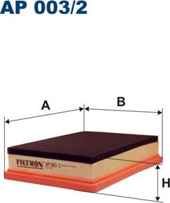 Filtron AP003/2 - Gaisa filtrs ps1.lv