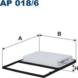 Filtron AP018/6 - Gaisa filtrs ps1.lv